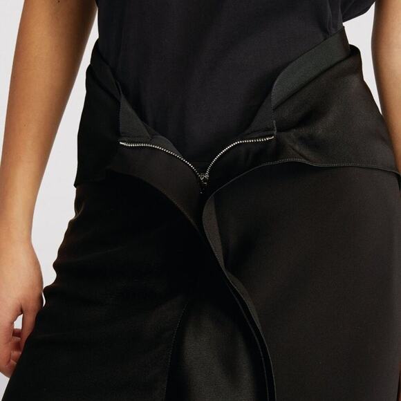 NWT Givenchy Black Asymmetrical Skirt Size 2 MSRP $1770 - Picture 6 of 11